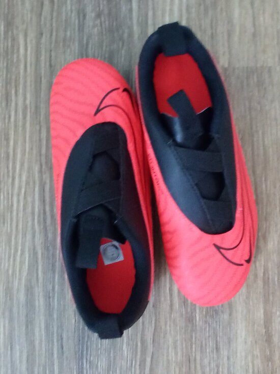 NIKE JR 3Y PHANTOM GX ELITE GRIPKNIT SOCCER CLEAT BRIGHT CRIMSON BLACK DD9549600 - Picture 1 of 10